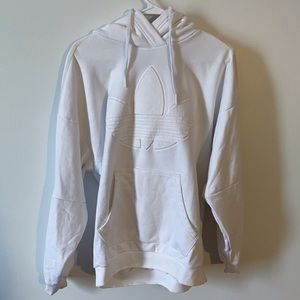 White Adidas hoodie